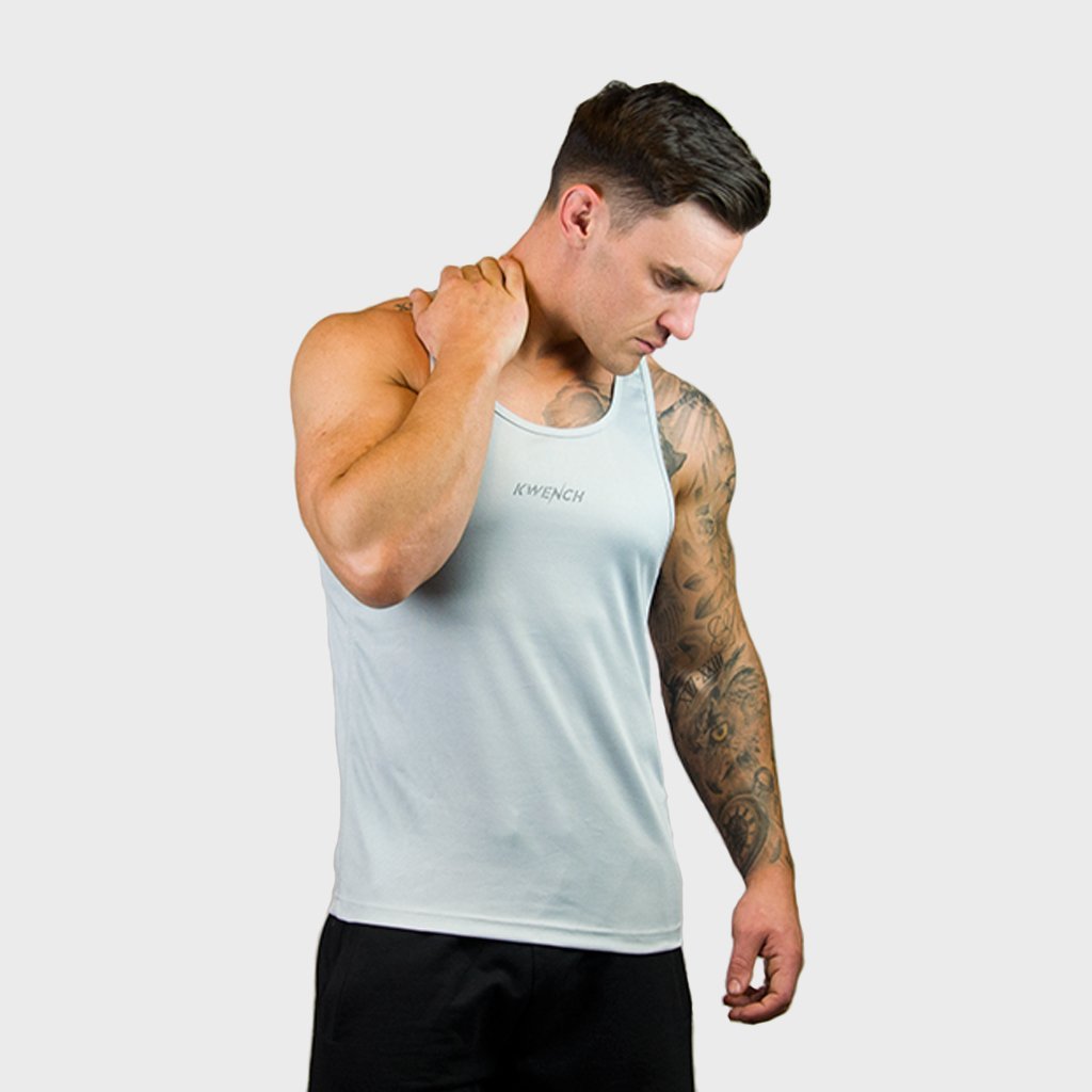Kwench Mens Gym yoga workout Vest Tank Stringer