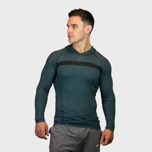 Kwench Crux Mens long sleeve Gym Yoga Workout Tshirt hoodie  Thumbnails-1