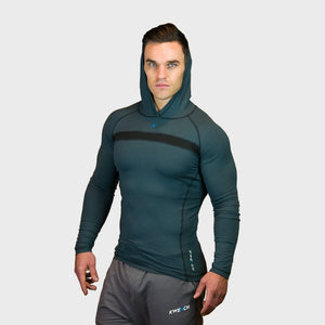 Kwench Crux Mens long sleeve Gym Yoga Workout Tshirt hoodie  Thumbnails-3