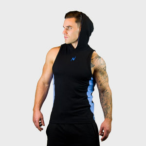 Kwench Mens Gym workout Fitness Sleeveless hoodie Thumbnails-5