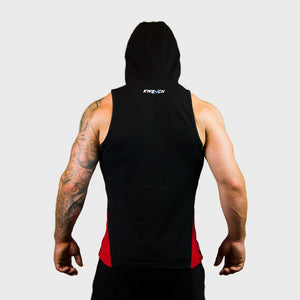 Kwench Mens Gym workout Fitness Sleeveless hoodie Thumbnails-3